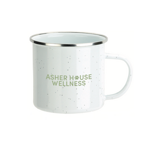 NOUVEAU! Tasse à café en émail 16 oz Asher House Wellness